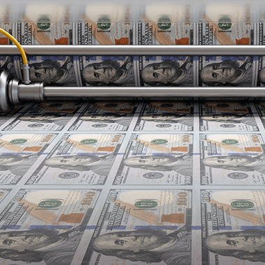 Printing bank notes